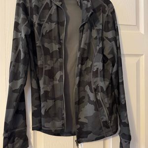 Yogalicious Black and Gray Military Field Jacket